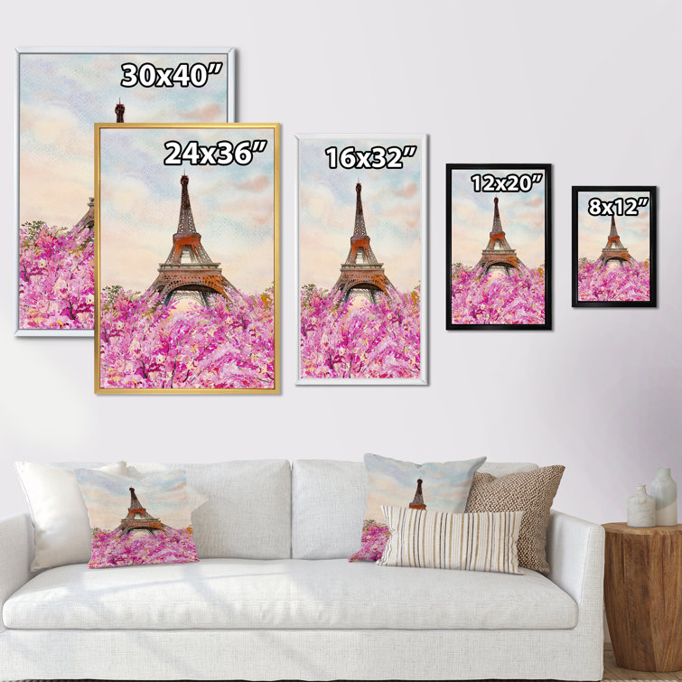 House of Hampton® Summer Paris France Eiffel Tower II Framed On Canvas